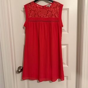 Speechless Red Lace Mini Dress